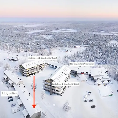 Дом отдыха Roggenecke - Pyhae Holysuites - Cosy Ski-In & Ski-Out Apartment With Scenic Views In The Heart Of The Ski Resort Пухатунтури