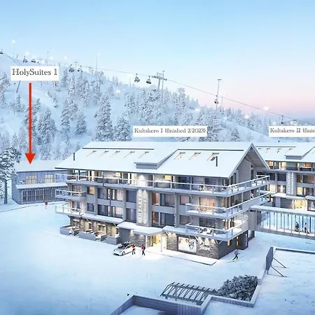 Дом отдыха Roggenecke - Pyhae Holysuites - Cosy Ski-In & Ski-Out Apartment With Scenic Views In The Heart Of The Ski Resort *